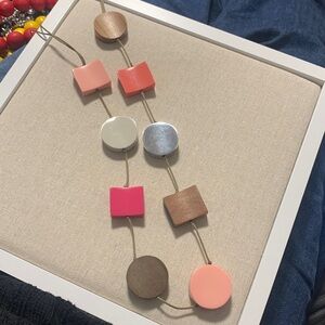 Vintage Unique Colorful Geometric Necklace